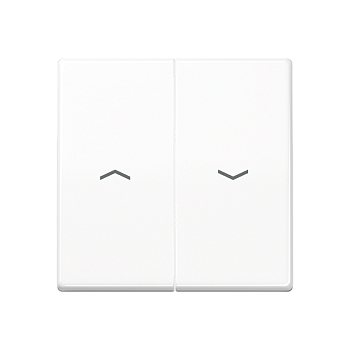 JUNG AS 500 Белая Клавиша 2-ая жалюзийная антибактериальная ABAS591-5PWW