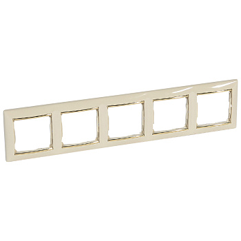 Legrand Valena Крем/Золото Рамка 5-ая горизонт. 774155
