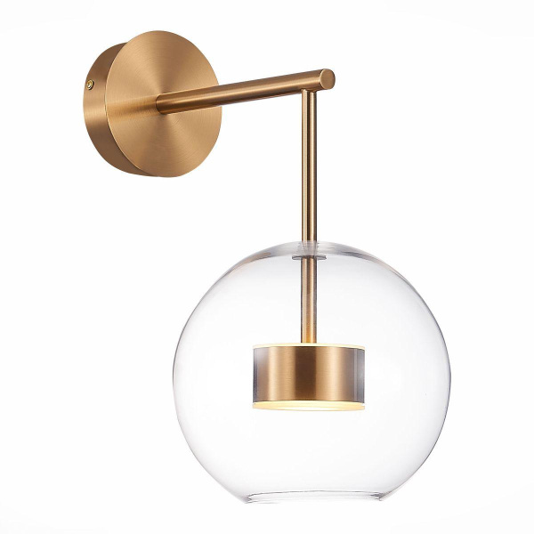 ST Luce SL1133.201.01 Бра Латунь/Прозрачный LED 1*14W 3000K Купить ST Luce SL1133.201.01 Бра Латунь/Прозрачный LED 1*14W 3000K