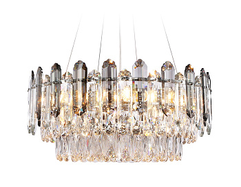 Ambrella Подвесная люстра с хрусталем TR5191/11 CH/CL/SM хром/прозрачный/дымчатый E27*11 max 40W D550*250