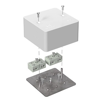 Промрукав Коробка огнестойкая разветвительная для кабель-канала 40-0460-FR6.0-4-4-Р Е15-Е60 85х85х45