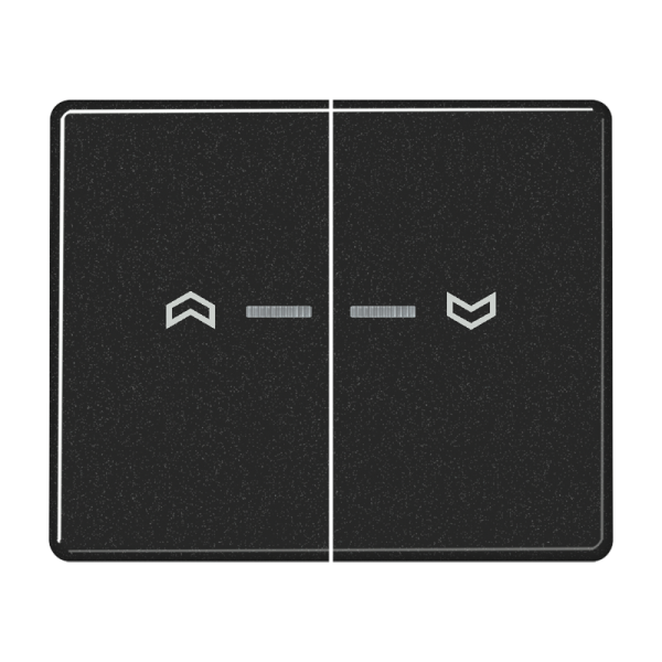 JUNG Клавиши для сдвоенной кнопки BCU черные SL595KO5PSW