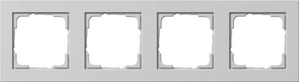 Gira E2 Сер матовый Рамка 4-ая 021437