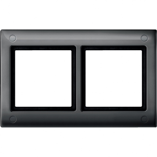 SE Merten Aquadesign Антрацит Рамка 2-ая с винтовым креплением (MTN401214)
