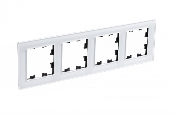 Systeme Electric AtlasDesign Nature Стекло белый Рамка 4-ая