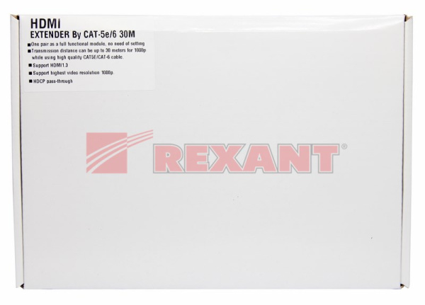 Купить Удлинитель HDMI на 2 кабеля кат. 5е/6 (Передатчик+приемник) Rexant 17-6906