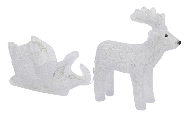 Купить ЭРА ENIOF - 11 Фигура LED Олень с санями, 220V (2/30)