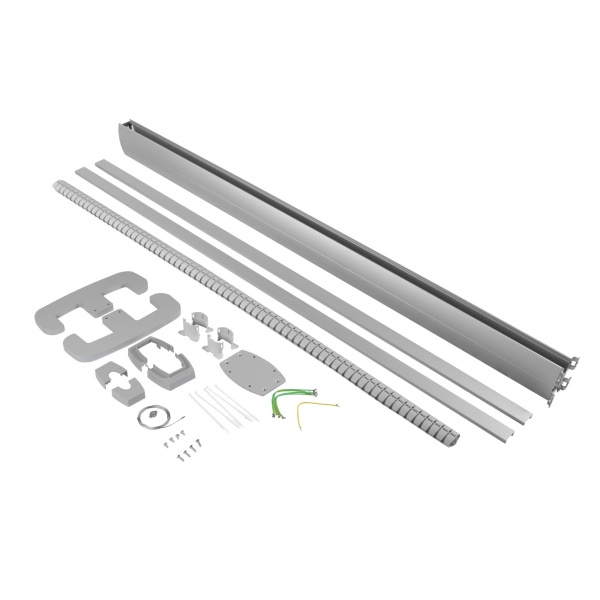 Купить Legrand Snap-On мобильная колонна алюминиевая с крышкой из алюминия 2 секции, высота 2 метра, цвет алюминий 653027