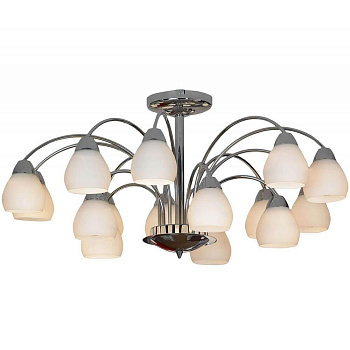 Lussole S.R.L Металл Хром /  Стекло Люстра E27 10W GRLSF-2403-15