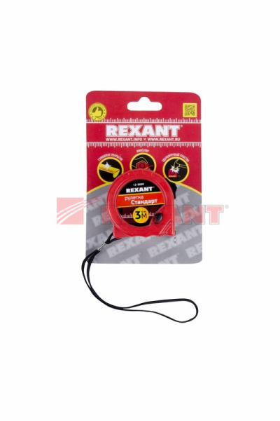 Купить Рулетка " Стандарт" 3м*16мм Rexant 12-9000