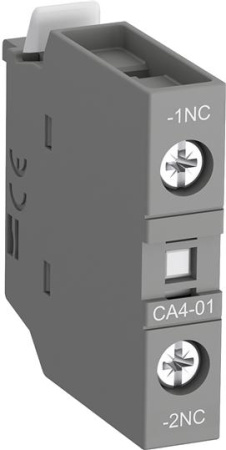 ABB Контакт CA4-01 (1НЗ) фронтальный для контакторов AF09…AF96 реле NF22E…NF40E 1SBN010110R1001