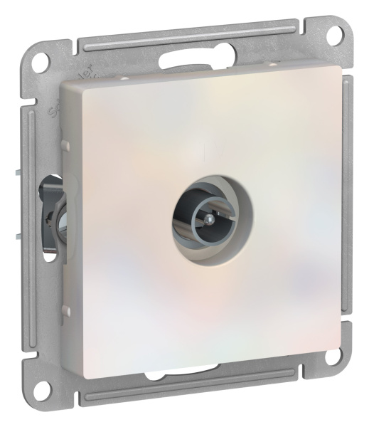 Купить Systeme Electric AtlasDesign Жемчуг Розетка антенная одиночная TV коннектор, механизм