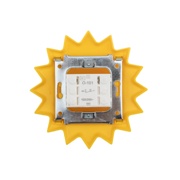 Купить Kranz Выключатель одноклавишный HAPPY с/у, Солнце, желтый KR-78-0617