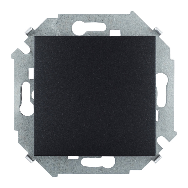 Купить Simon 15 Графит Выключатель 1-клавишный, 16А, 250В, винт. зажим 1591101-038