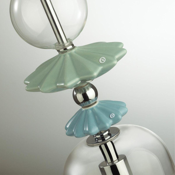 Купить Odeon Light 4893/1 CLASSIC ODL_EX22 35 хром/раноцветн./керамика/стекло Подвес E14 1*40W 4893/1 BIZET