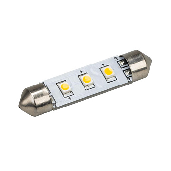 Arlight Автолампа ARL-F42-3E Warm White (10-30V, 3 LED 2835) (ANR, Открытый) 019424