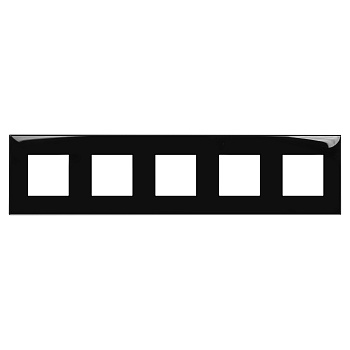 DKC Рамка "Avanti", "Черный квадрат", 5 постов (10 мод.)