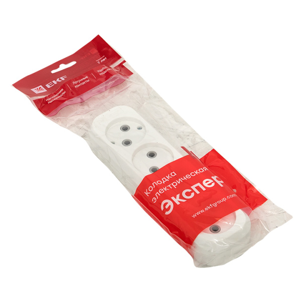 Купить EKF PROxima Колодка 4 гн. 10А 2,2кВт б/з Эксперт