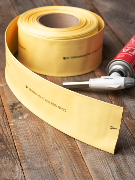 Купить EKF PROxima Термоусаживаемая трубка ТУТ нг 60/30 желтая рулон