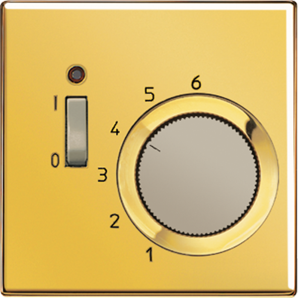 Купить JUNG LS 990 Блеск золота Термостат комнатный, 10(4)А, 220В, НЗ-контакт TRGO231