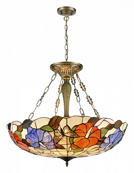 VELANTE 816-807-06 Люстра потолочная Бронза/Разноцветный E27 6*60W