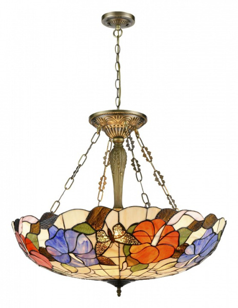 VELANTE 816-807-06 Люстра потолочная Бронза/Разноцветный E27 6*60W
