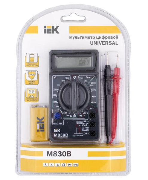 Купить IEK Мультиметр цифровой Universal M830B