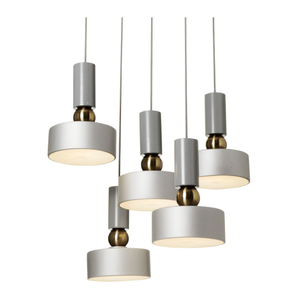 Купить Maytoni Modern Void Серый Подвесной светильник E14 40W MOD030PL-05GR