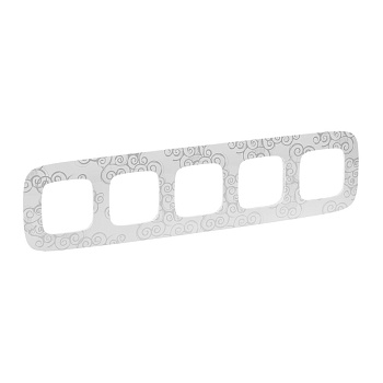 Legrand Valena ALLURE Нарцисс хром Рамка 5-ая 754345