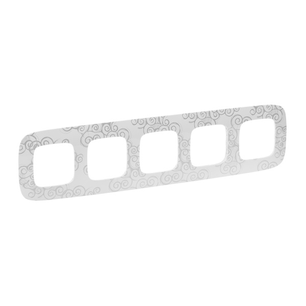 Legrand Valena ALLURE Нарцисс хром Рамка 5-ая 754345