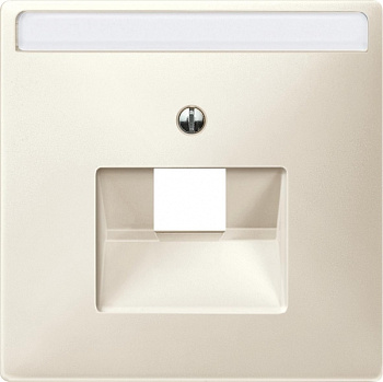 SE Merten SD Беж Накладка розетки ТЛФ/комп 1-ой наклонной (термопласт) MTN291844