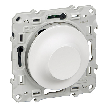 SE Odace Бел Светорегулятор поворотный 40-600Вт S52R511