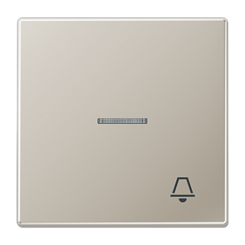 JUNG Клавиша для выключателя с подсветкой и символом "звонок" благородная сталь ES2990KO5K