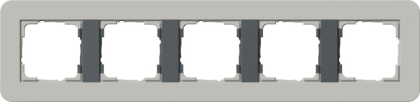 Gira E3 Серый/Антрацит Рамка 5-ая 0215422
