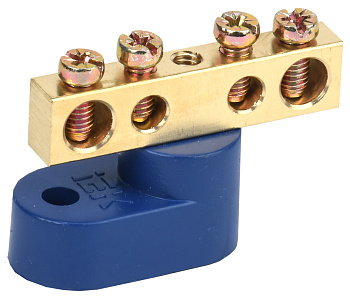 IEK Шина N ноль на одном угловом изол ШНИ-6х9-4-У1-С