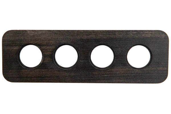 BIRONI Шедель Верди Бук Угольно-черный Рамка 4-ая (скрытый монтаж) BF5-640-119