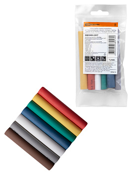 TDM Набор трубок термоусаживаемых, клеевых ТТкНГ(3:1) "Полицвет 9,5/3,0" SQ0548-2207