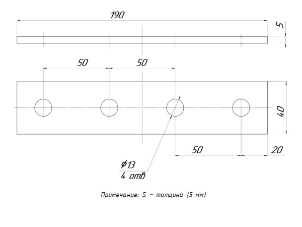 Купить EKF PROxima STRUT-пластина 4 отверстия HDZ