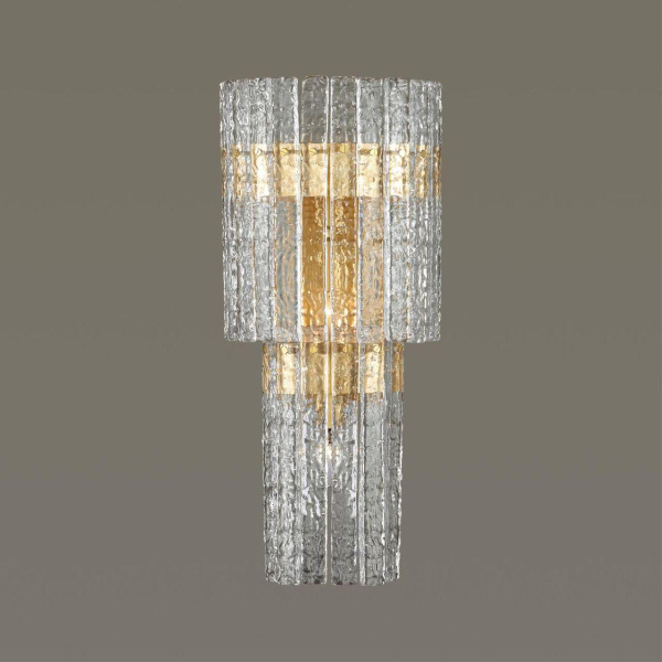 Купить Odeon Light 4938/3W HALL ODL22 367 матов.золотой/прозрачный/стекло/ Бра E14 3*40W MERKALE