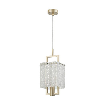 Odeon Light 4976/1 HALL ODL22 376 матов.золотой/стекло Подвес E14 1*40W EDERA