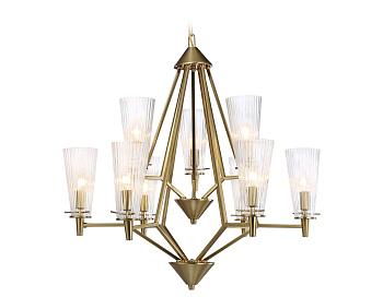 Ambrella Подвесная люстра TR3233/6+3 BS/FR латунь/белый матовый E14 max 40W D730*720