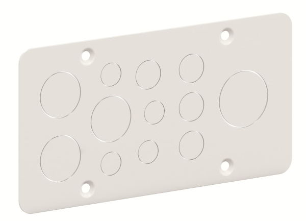 ABB CZF11 Фланец для метрических сальников металлический 4xM16, 4xM20, 3xM32, 1xM40 2CPX052441R9999