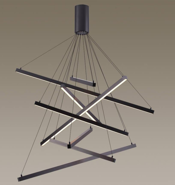 Купить Odeon Light 3860/96B ODL20 32 черный/металл Подвесной светильник LED 3000K 96W 220V COMETA