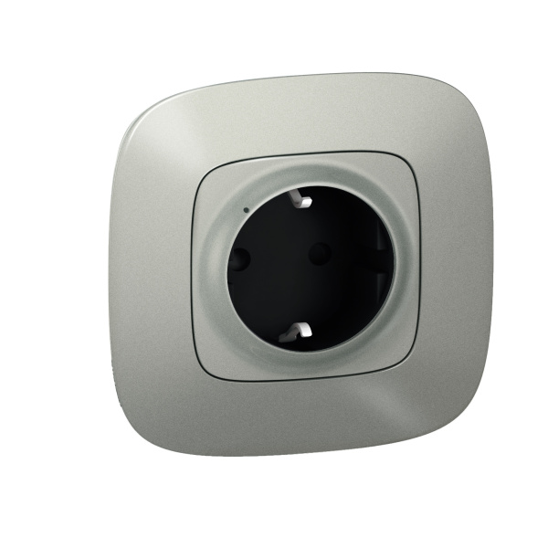 Legrand NETATMO Valena ALLURE Алюминий розетка2К+З 16А умная 752794