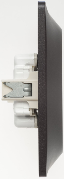 Купить Systeme Electric Glossa Шоколад Розетка 2-ая б/з, 16А (в сборе)