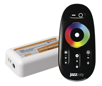 Jazzway Контроллер RGB PRC-4000RF BL (черный) 12/24V 216/432Вт .1019295