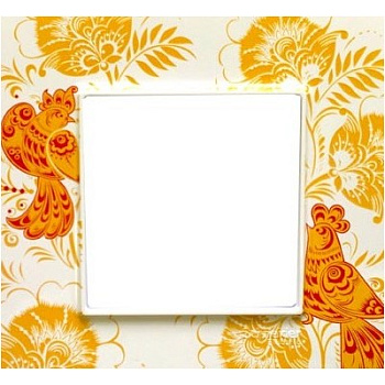 SE Unica Quadro Белый Гжель Рамка 1-ая (эксперимент) MGU2.702.18Q2