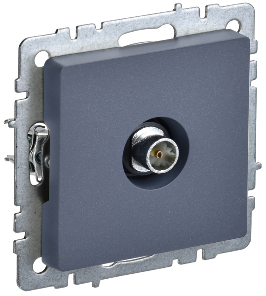 IEK BRITE BASE Маренго Розетка TV оконечная РТВ11-0-БрМ