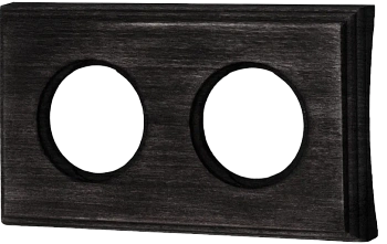 BIRONI Шедель Бук Угольно-черный Рамка 2-ая на бревно 280мм (скрытый монтаж) BF4C28-620-119