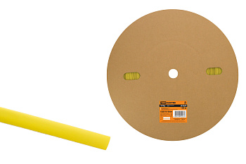 TDM Термоусаживаемая трубка ТУТнг 14/7 желтая (100 м/ролл) SQ0518-0030